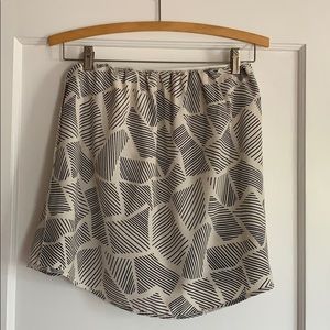 Strapless fly open back top